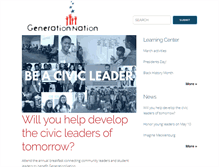 Tablet Screenshot of generationnation.org